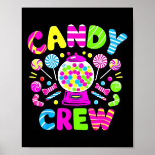 Affiche Candy Crew Costume Candy Land Enfants Garçon Fille
