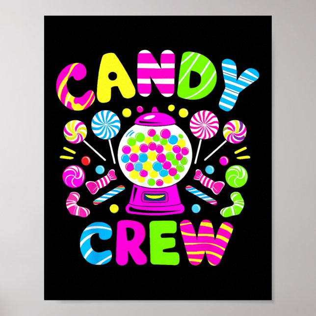 Affiche Candy Crew Costume Candy Land Enfants Garçon Fille (Devant)