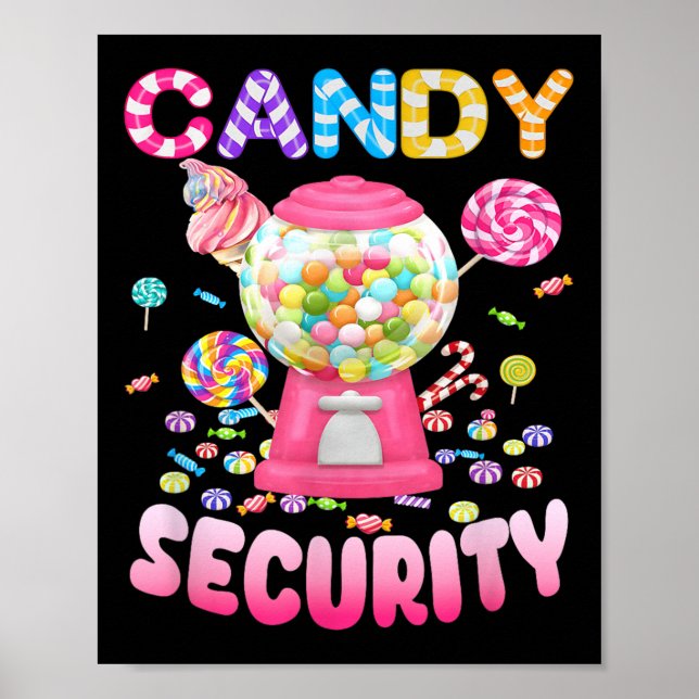 Affiche Candy-sécurité Candyland Costume Enfants Ados Adul (Devant)