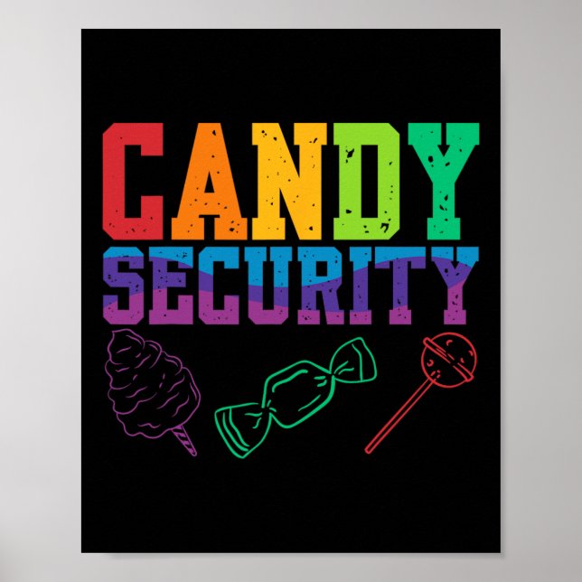 Affiche Candy Sécurité Candyland Halloween Costume Enfants (Devant)