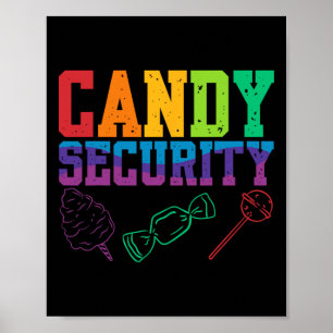 Affiche Candy Sécurité Candyland Halloween Costume Enfants