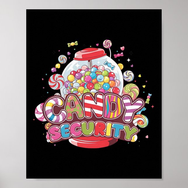Affiche Candy Security Funny Halloween Costume garçons fil (Devant)
