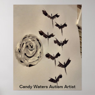 Affiche Candy Waters Artiste de l'autisme