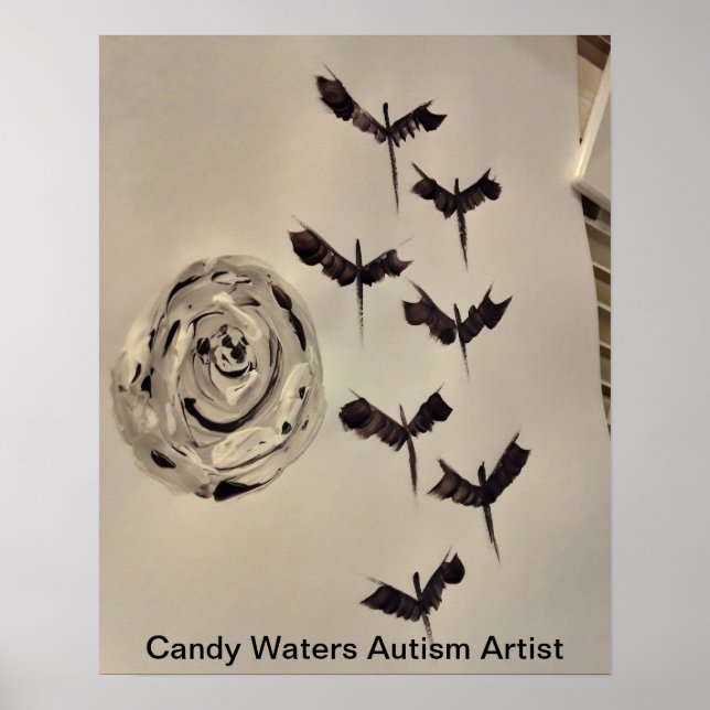 Affiche Candy Waters Artiste de l'autisme (Devant)