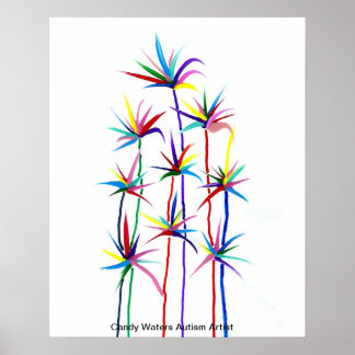 Affiche Candy Waters Artiste de l'autisme