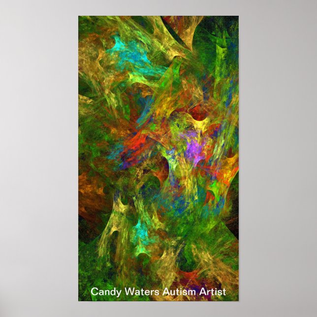 Affiche Candy Waters Artiste de l'autisme (Devant)