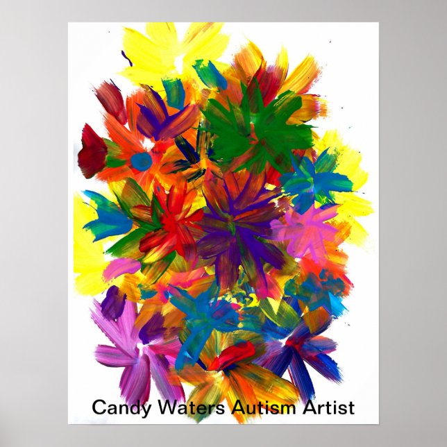 Affiche Candy Waters Artiste de l'autisme (Devant)