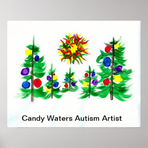 Affiche Candy Waters Artiste de l'autisme