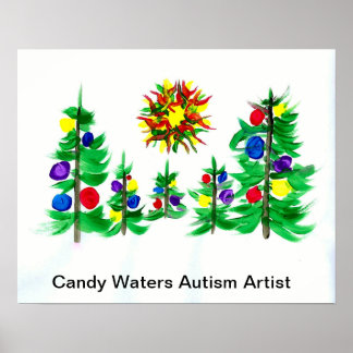 Affiche Candy Waters Artiste de l'autisme