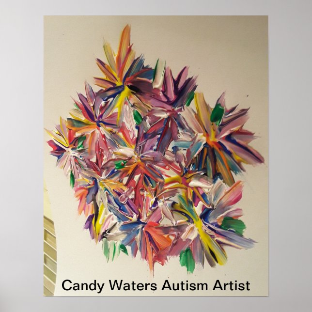Affiche Candy Waters Artiste de l'autisme (Devant)