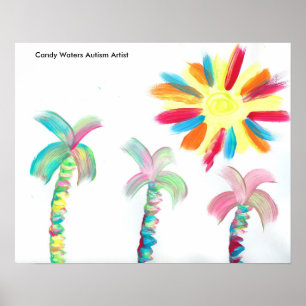 Affiche Candy Waters Artiste de l'autisme