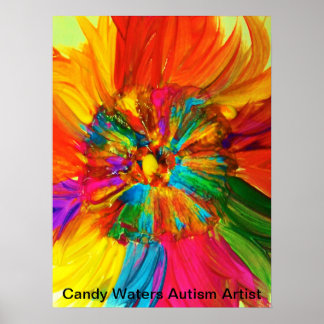 Affiche Candy Waters Artiste de l'autisme