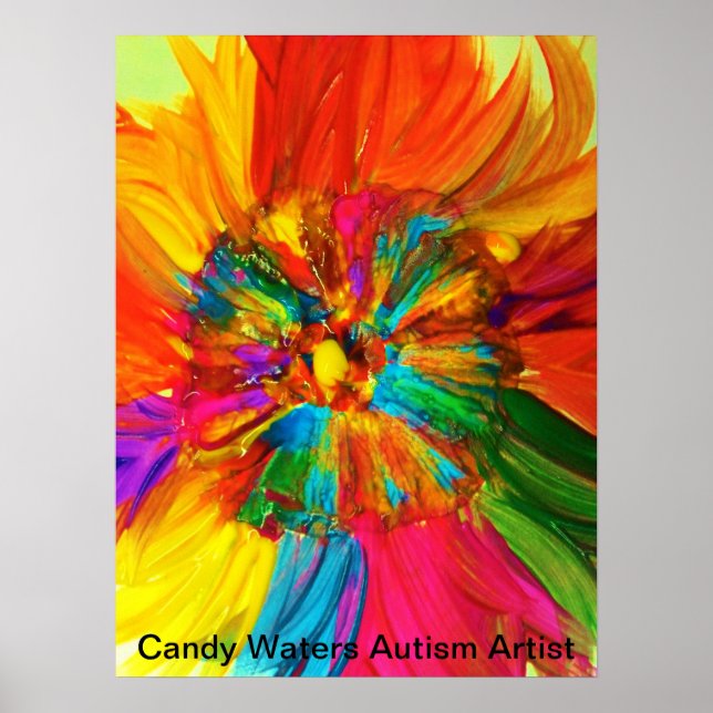 Affiche Candy Waters Artiste de l'autisme (Devant)