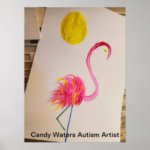 Affiche Candy Waters Artiste de l'autisme