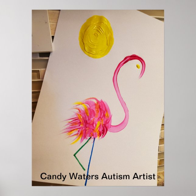 Affiche Candy Waters Artiste de l'autisme (Devant)