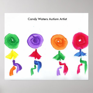 Affiche Candy Waters Artiste de l'autisme