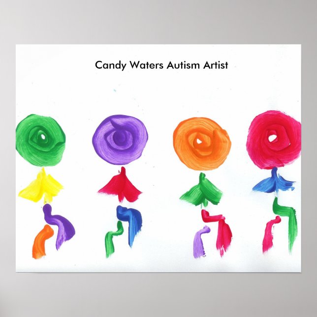 Affiche Candy Waters Artiste de l'autisme (Devant)