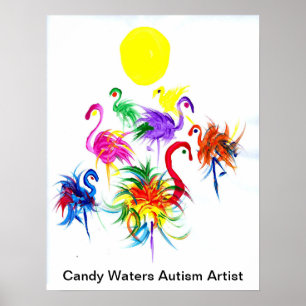 Affiche Candy Waters Artiste de l'autisme