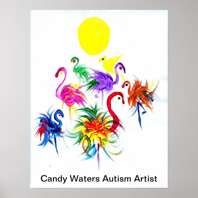 Affiche Candy Waters Artiste de l'autisme (Devant)