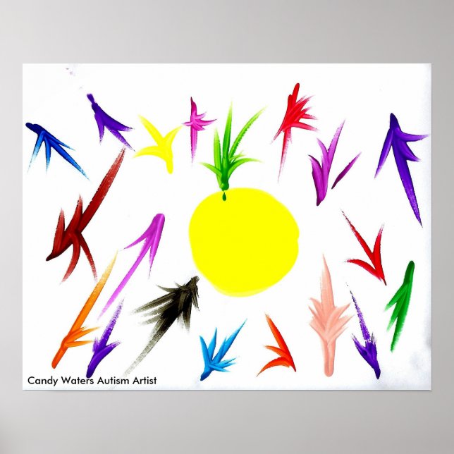 Affiche Candy Waters Artiste de l'autisme (Devant)