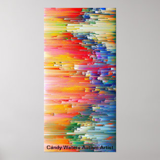 Affiche Candy Waters Artiste de l'autisme