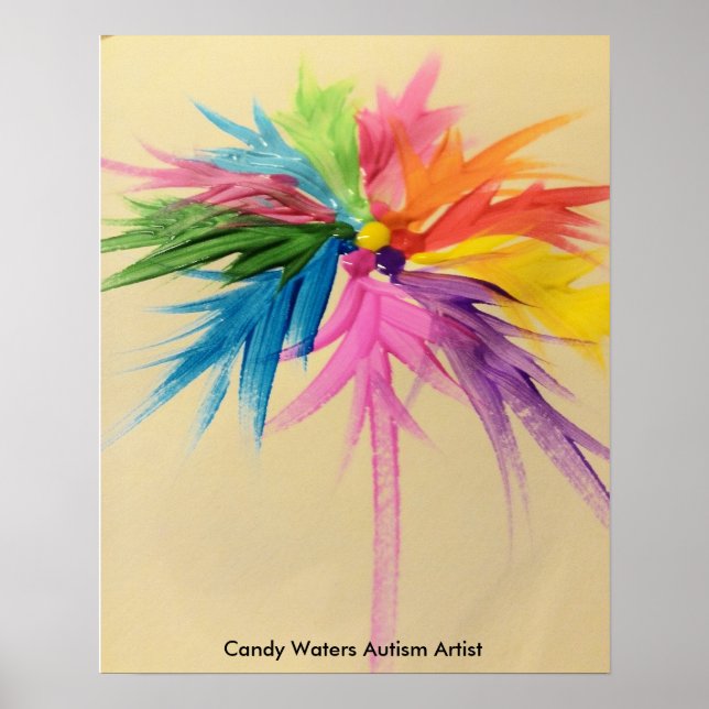 Affiche Candy Waters Artiste de l'autisme (Devant)