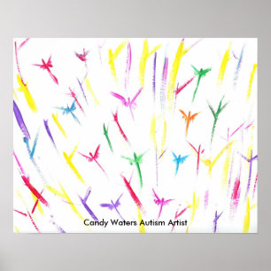 Affiche Candy Waters Artiste de l'autisme