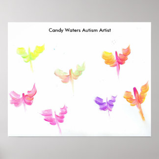 Affiche Candy Waters Artiste de l'autisme