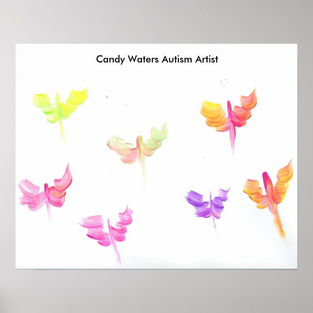 Affiche Candy Waters Artiste de l'autisme (Devant)