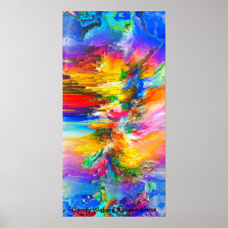 Affiche Candy Waters Artiste de l'autisme