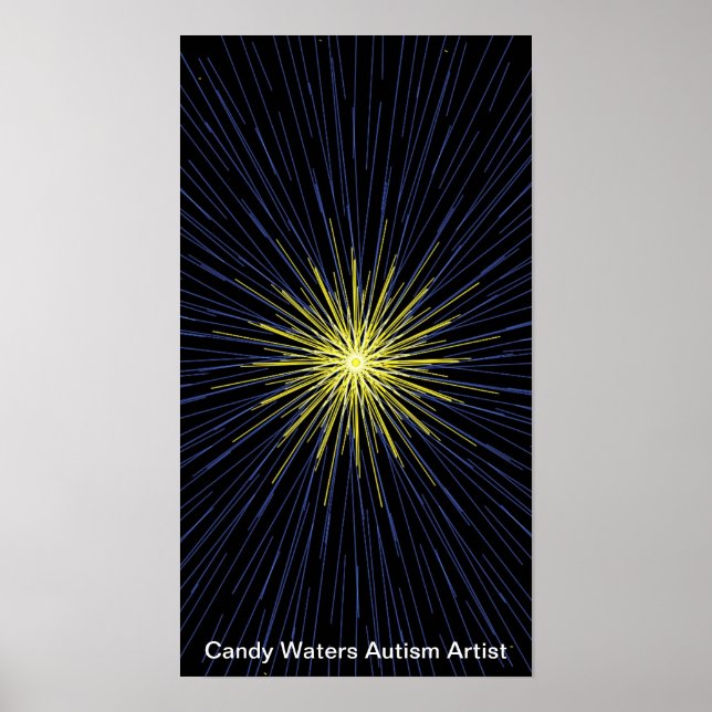 Affiche Candy Waters Artiste de l'autisme (Devant)