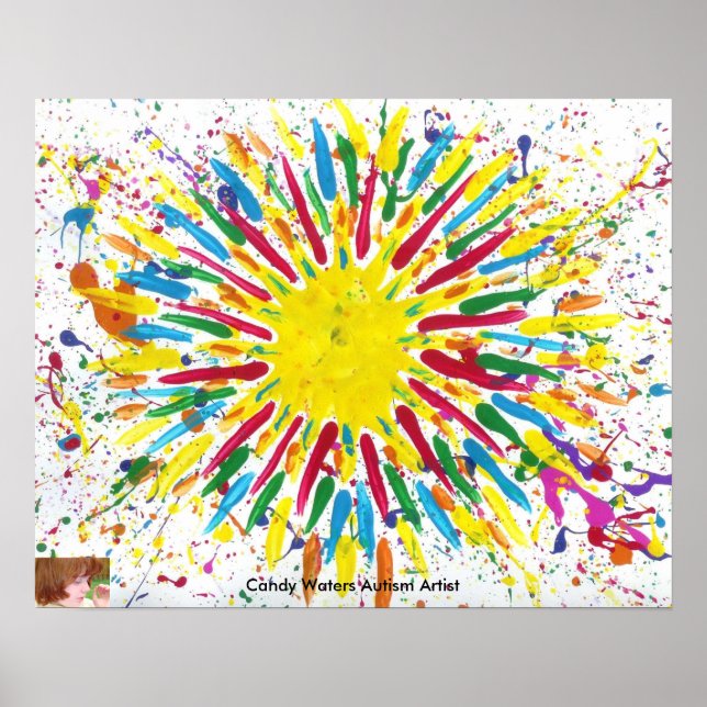 Affiche Candy Waters Artiste de l'autisme (Devant)
