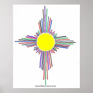 Affiche Candy Waters Artiste de l'autisme