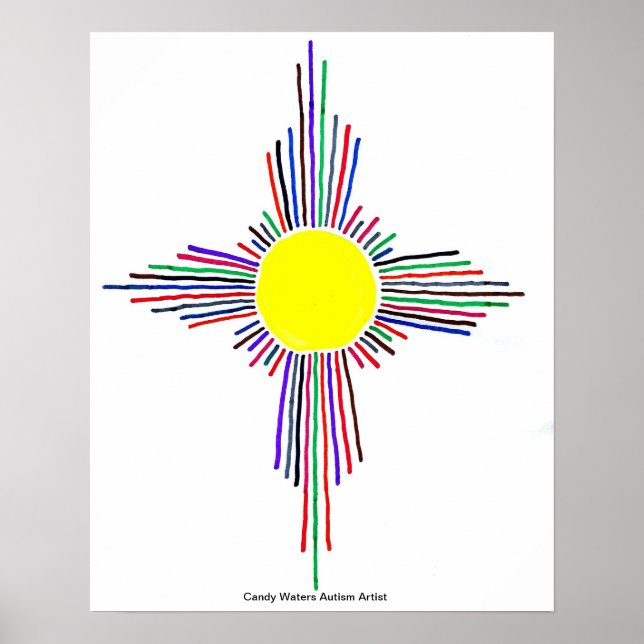 Affiche Candy Waters Artiste de l'autisme (Devant)