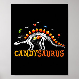 Affiche Candysaurus bonbons en forme de maïs Dinosaur sque