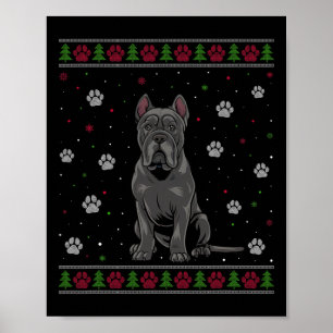Affiche Cane Corso Sweat de Noël Xmas Animal Chien L