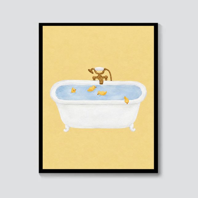 Affiche Canetons dans la baignoire  (Créateur téléchargé)