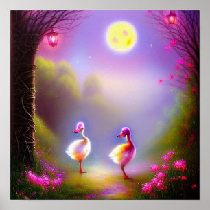 Affiche Canetons fantaisie  