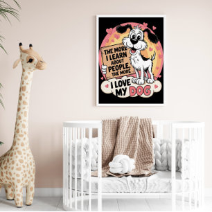 Affiche Canine Préférence Observation humaine