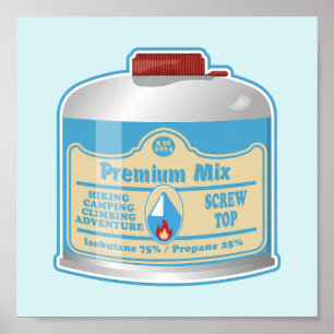 Affiche Canistier de combustible du poêle de camp propane 