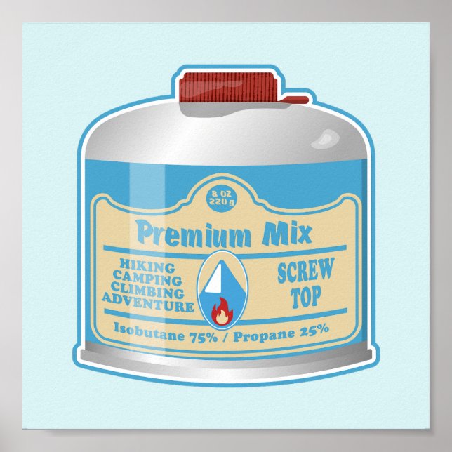 Affiche Canistier de combustible du poêle de camp propane  (Devant)