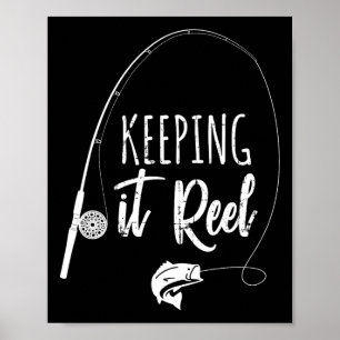 Affiche Canne à pêche amusante pour garder ça réel Cadeau