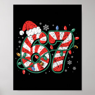 Affiche Canne de bonbon 67 Drôle de Noël 67 Six Sept Bonbo