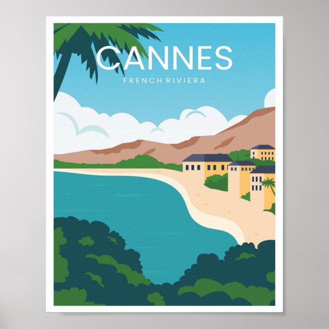 Affiche Cannes Côte d'Azur (Devant)