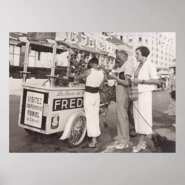 Affiche Cannes, France dans les années 30 (Devant)
