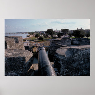 Affiche Cannon au sommet du Castillo de San Marcos