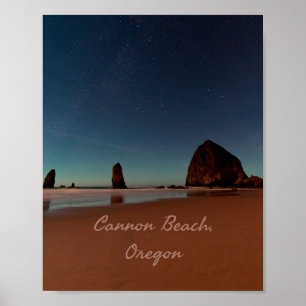 Affiche Cannon Beach Oregon Haystack Rock