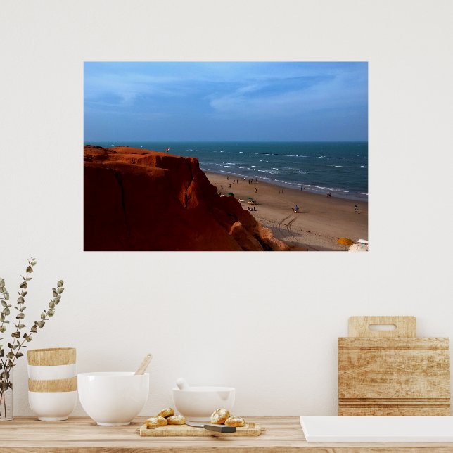 Affiche Canoa Quebrada - falésia (Cuisine)