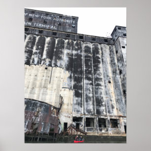 Affiche Canoë de Gowanus sur le terminal de grain