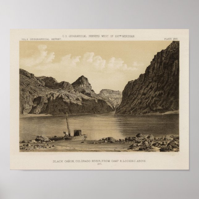 Affiche Canon noir, Colorado River (Devant)